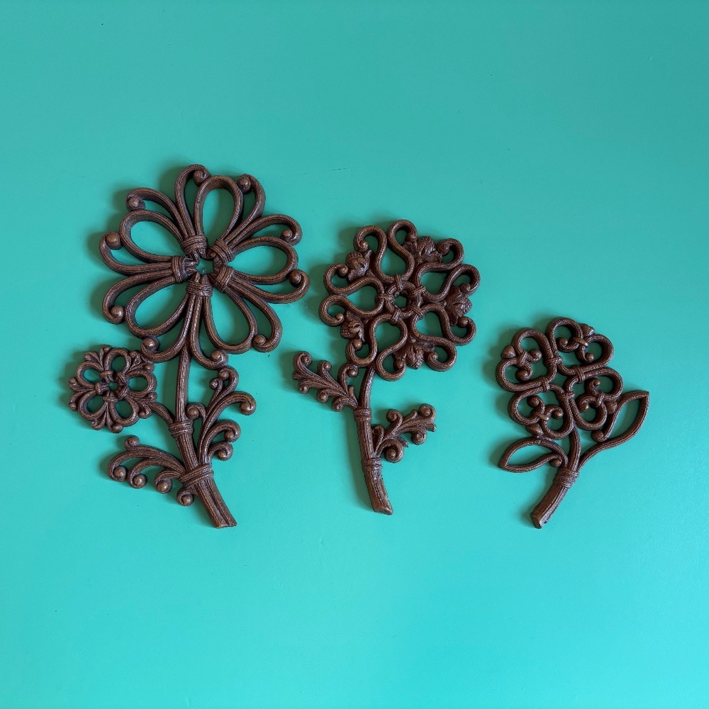Homco vintage wall flowers - perfect for gallery wall!